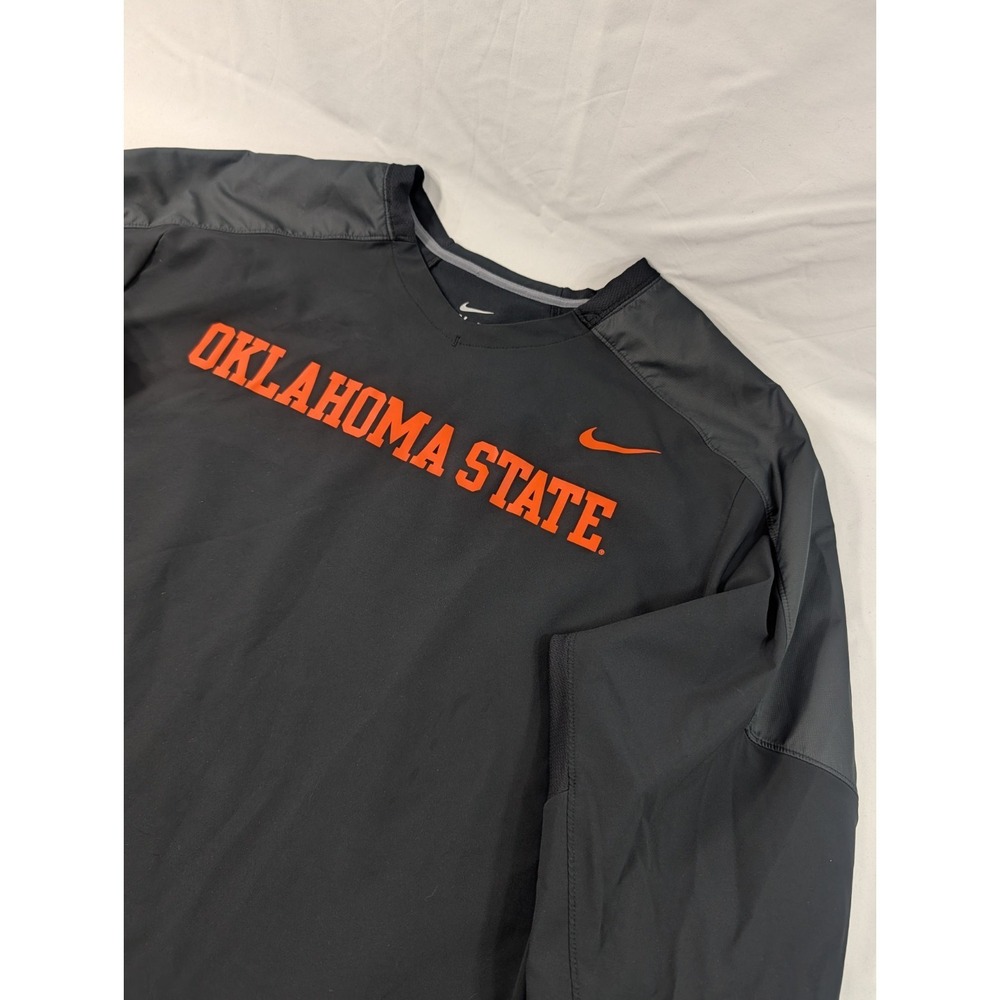 Black Nike Dri-Fit Oklahoma State Cowboys Long Sleeve Batters Jacket Premium XXL